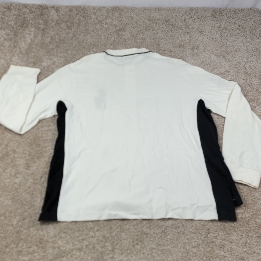 Polo Ralph Lauren Mens Sz XXL Custom Fit Big Pony Long Sleeve Polo Shirt White - Picture 6 of 6